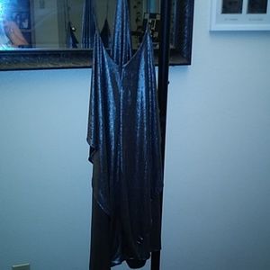 Silver plus size dress